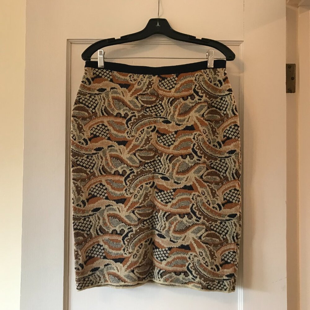 Anthropologie | Sparrow Abstract Forest Knit Sweater Skirt M - Picture 3 of 11